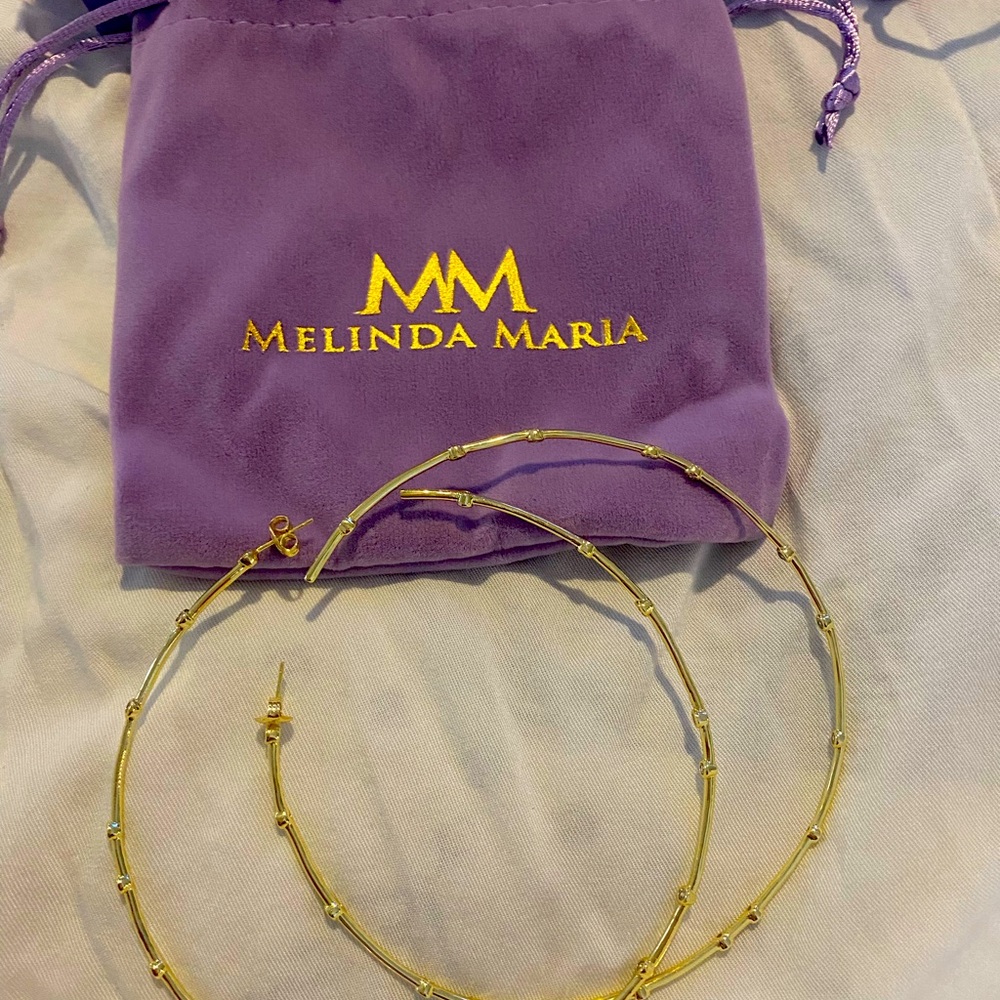 Brand new Melinda Maria Big Ass Hoops